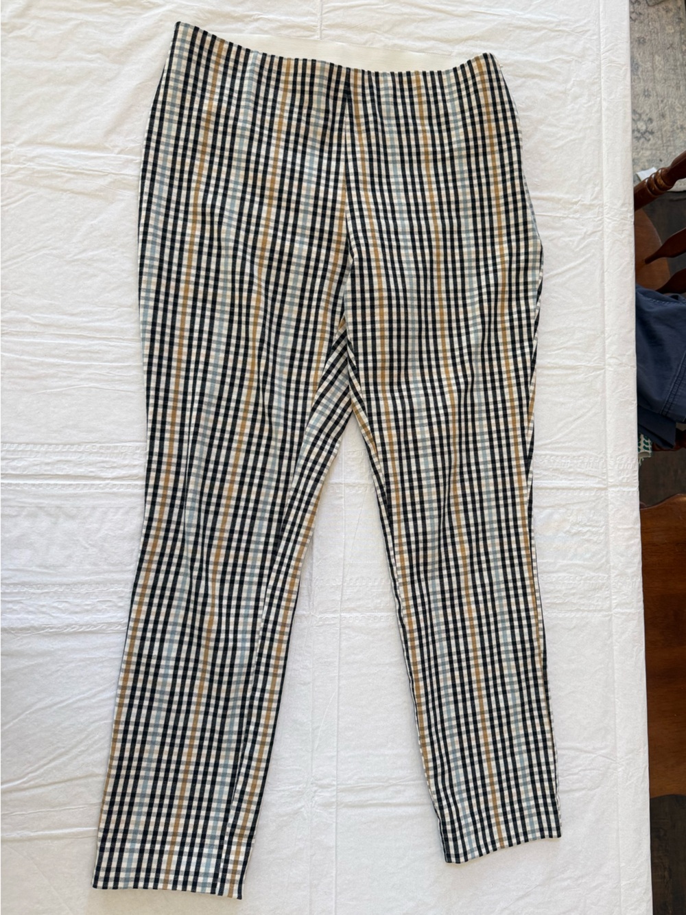 a new day Black and Cream Checkered Pants